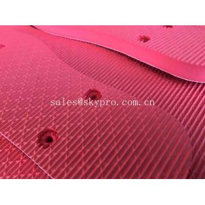 China Red Humanized Design Rubber EVA Foam Sheet for Slipper Inner Sole Outsole Shoes Material supplier