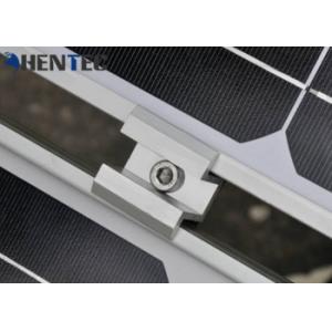 PV Mid Clamp Solar Panel Roof Mounting Systems 6063- T5 / 6060- T5 / 6082- T6