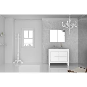 El gabinete de cuarto de baño combinado del MDF fija con el sistema de la vanidad del espejo/del cuarto de baño