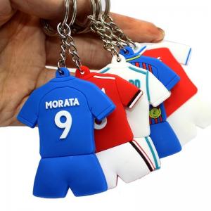 China PMS Color PVC Key Chain Pendant Custom Size Football Jersey Type supplier