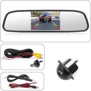 China Night Vision Car Backup Camera Mirror 5'' Display Size Color CCD 7070 Image Device supplier