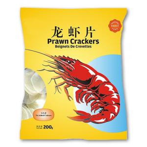 China 200g Chinese Prawn Crackers Colored Red White Snack Colored Prawn Chip supplier