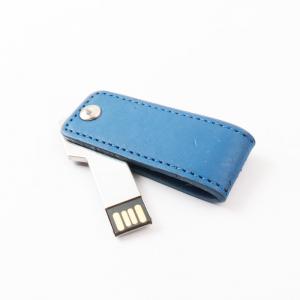 China custom Embossing Logo PU Leather USB Flash Drive USB 2.0 Port supplier