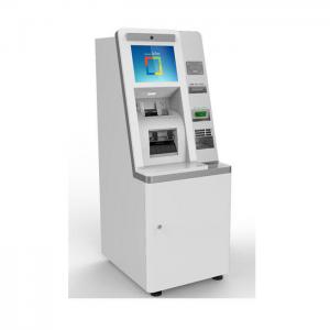 China 220V 17'' Screen Foreign Currency Exchange Machine ATM Kiosk With Cash Acceptor And Dispenser supplier