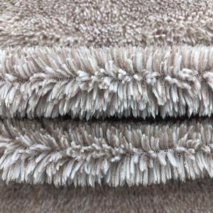 100% Polyester Cationic Dyed Knitted Sherpa Fleece Fabric for in Various Applications