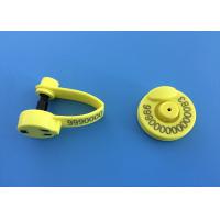 China One-Piece Electronic Sheep Ear Tags For Tracking /134.2khz Frequency Custom Cattle Ear Tags on sale