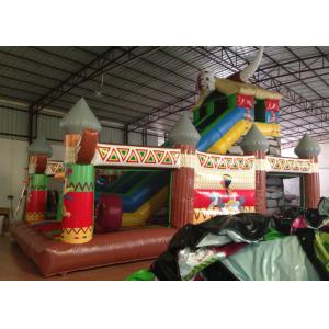 China Double Stitching Inflatable Indian Large Bounce House , Fun City Inflatables 8 X 5 X 6m supplier