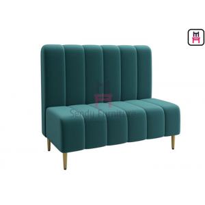 China Wood frame Green Velvet 0.7cbm Upholstered Booth Seating supplier