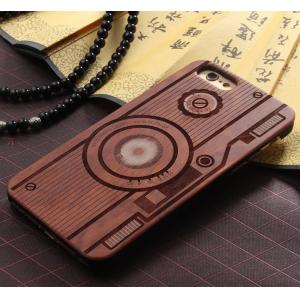 China Customized PC Solid Wood iPhone Case , Environmental Bamboo Wooden Cell Phone Covers supplier