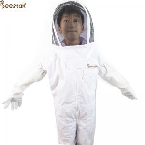 China Terylene Honey Bee Protection Suit Kids Beekeeping Protective Clothing With Round Veil supplier