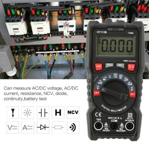 China Habotest HT113B Digital Multimeter DMM with True RMS 600V AC DC and 10A Current for Industrial and Household Use wholesale