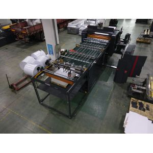 China Userfriendly  Kraft Paper Roll Cutting Machine INK JET Paper Roll To Roll Cutting Machine wholesale