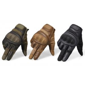 SWAT Polyester Military Tactical Gloves With Knuckle Protection Perforated Microfiber