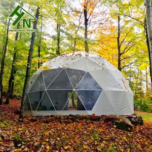 China Glass Door Geodesic Dome Tent Luxury Hotel UV Resistant Resort House supplier