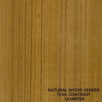 China AAA Grade Teak Wood Veneer Contrast Black Line Straight Grain For Fancy Plywood on sale