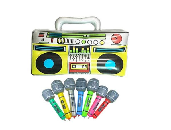 Colorful 16" Inflatable Kids Toys Microphones Speaker & Musical Instruments