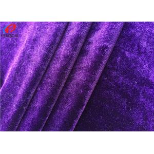 China Micro Korea Velvet Shiny Spandex Velvet Cloth Textile Fabric For Skirt / Dress supplier