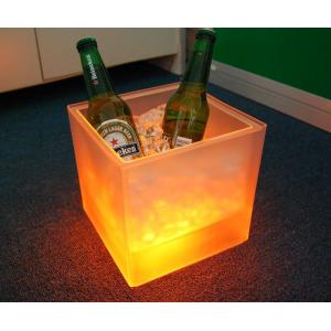China Hot Promotional Plastic led ice bucket with Double layer supplier