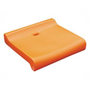 Flat Back HDPE 3rows Orange Stadium Seats Outdoor Bleacher Seating