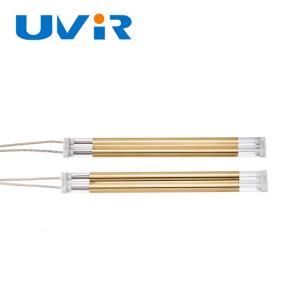 China 1700W Gold Coated Medium Wave Infrared Quartz Lamp wholesale