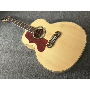 Left hand Acoustic Guitar 43 inches SJ200 Maple Acoustic Guitar Back / Side Tiger Stripes