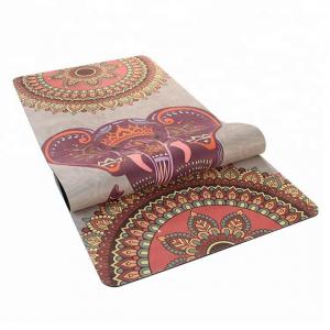 China Non - Slip Durable Rubber Sheet Roll Suede Women Beginners Yoga Mat wholesale