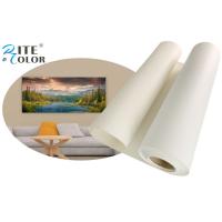 China Inkjet 260gsm Polyester Canvas Rolls Matte Water Based Waterproof Stretched on sale