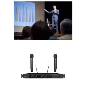 China Teste padrão cardioide do recolhimento do sistema sem fio ajustável do microfone da frequência supplier