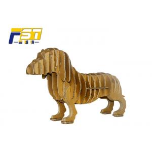 China Custom Brown Paper Cardboard Box Furniture , Animal Shape Recycled Cardboard Furniture supplier