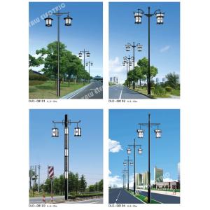 Warranty 20 years Q235 galvanized cast iron cheap tubular steel street lighting pole with double arms