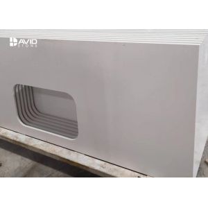 China Mancha de piedra artificial del top de la vanidad del cuarzo de las encimeras de la cocina resistente wholesale