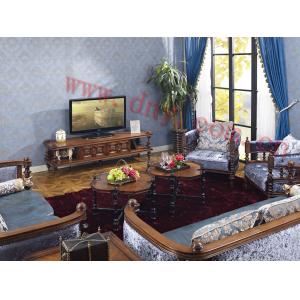 China 2015 hot sale living room sets, solid wood sofa, coffee table and TV stand, wall units supplier