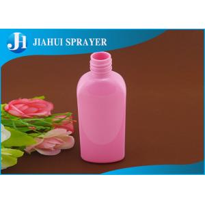 Rhomboid Pet Plastic Bottles Safety Transparent Pink Nonspill With Renovate Cap
