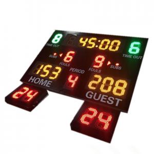 China Indoor Use Gym Digital Basketball Scoreboard With 24 Seconds Shot Clock supplier