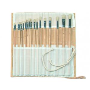 Natural Color Bamboo Brush Holder Useful Tools , Artist Brush Roll Case 41.5 * 56cm