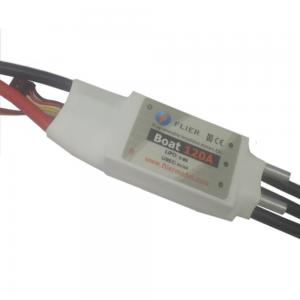 China 2-8S Lipo 120A 5V/2A BEC ESC Electronic Speed Controller For Boat 95*28*32mm Size supplier
