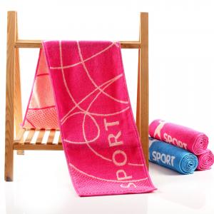Color Woven Cotton Sports Towel 27.5*110 Size Logo Perfect for Badminton and Tennis