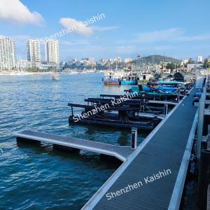 China Anti Skid Floating Pontoon Dock / Private Water Floating Platform Floating Dock Boat Lifts Aluminium Pontoon Pier supplier