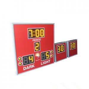 Outdoor Waterpolo Scoreboard Red Background With 12v Shot Clock