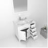 China Home Furniture Vanity MDF Hotel Bathroom Mirror Cabinet with Basin wholesale