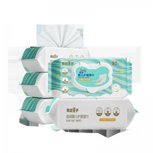 Private Label Oem Soft Wet Wipes Disposable Sensitive 80Pcs For Baby Hand Mouth Cleaning