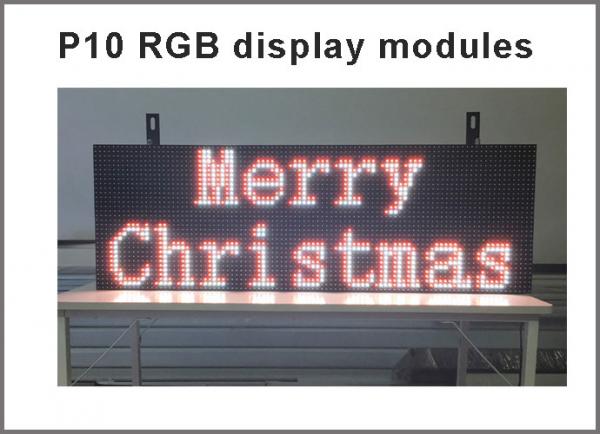 P10 RGB led Scrolling display message board Outdoor full color LED display