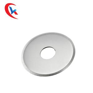 Fine Grain Circular Slitter Blades Grey Tungsten Carbide Cutting Disc With Sharp Edge