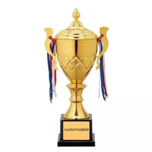 Customized Metal Trophy Cup 32cm Hight Tear Resistant