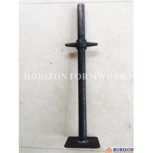 China Hi - Tensile Steel Adjustable Screw Jack / Base Jack Pipe 38x4mm Hot Dip Galvanized supplier