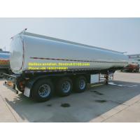 3 Axles Fuel oil Semi Trailer Truck Tri - Axle Tank Capacity 40 - 60 CBM