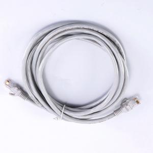 China Computer RJ45 Connector Copper Wire Cat5e Patch Cord Grey PVC Jacket supplier