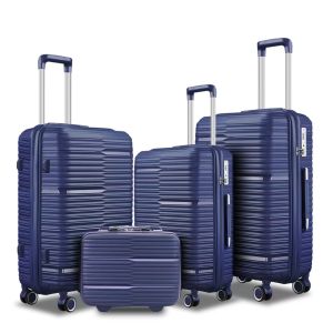 China Soft Handle PP Trolley Luggage Durable Travel Suitcase with Lock Waterproof and Shock-Resistant wholesale