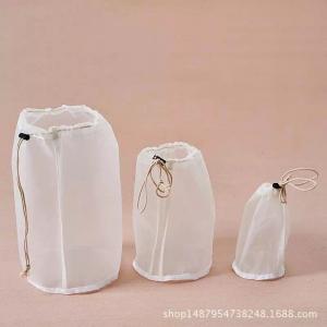 China Small Drawstring Nylon Mesh Filter Bag 200 Micron FDA Certificate supplier