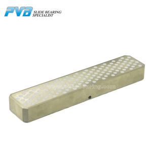 China Lubripad Graphite Plugged Bronze Wear Plate Aluminum Bronze PTFE Bearing Pads supplier